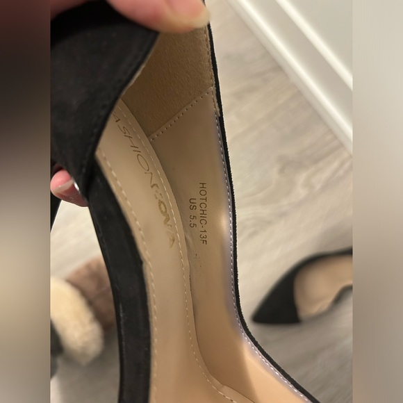 Fashion Nova Black High Heels size 5.5 - Picture 11 of 12